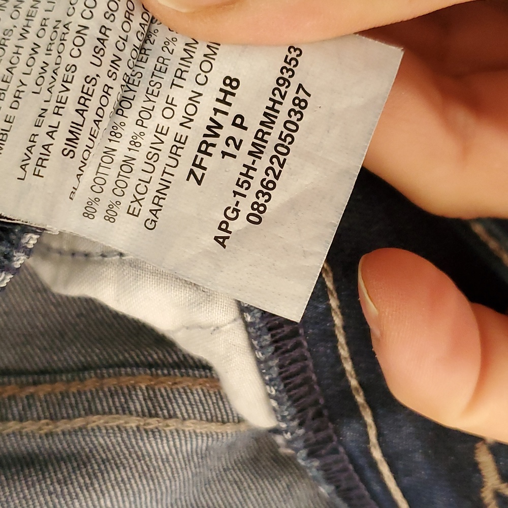 Riders by Lee "Indigo" Pull On Stretch Jeans 12M or 12P Excellent Condition - Picture 5 of 10